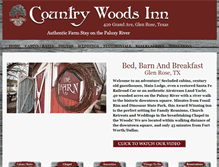 Tablet Screenshot of countrywoodsinn.com
